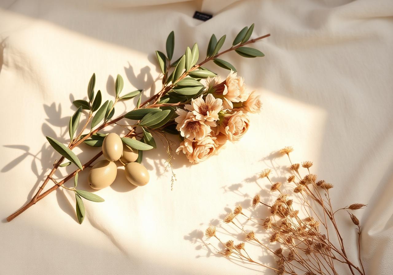 Soft botanical greenery — a calm visual cue for anxiety and burnout therapy